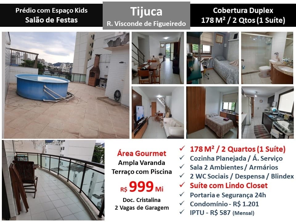Cob Tijuca Visconde de Figueiredo 178M²