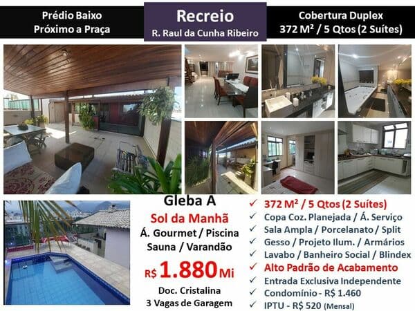 Cob Recreio Gleba A Raul da Cunha Ribeiro 372M²