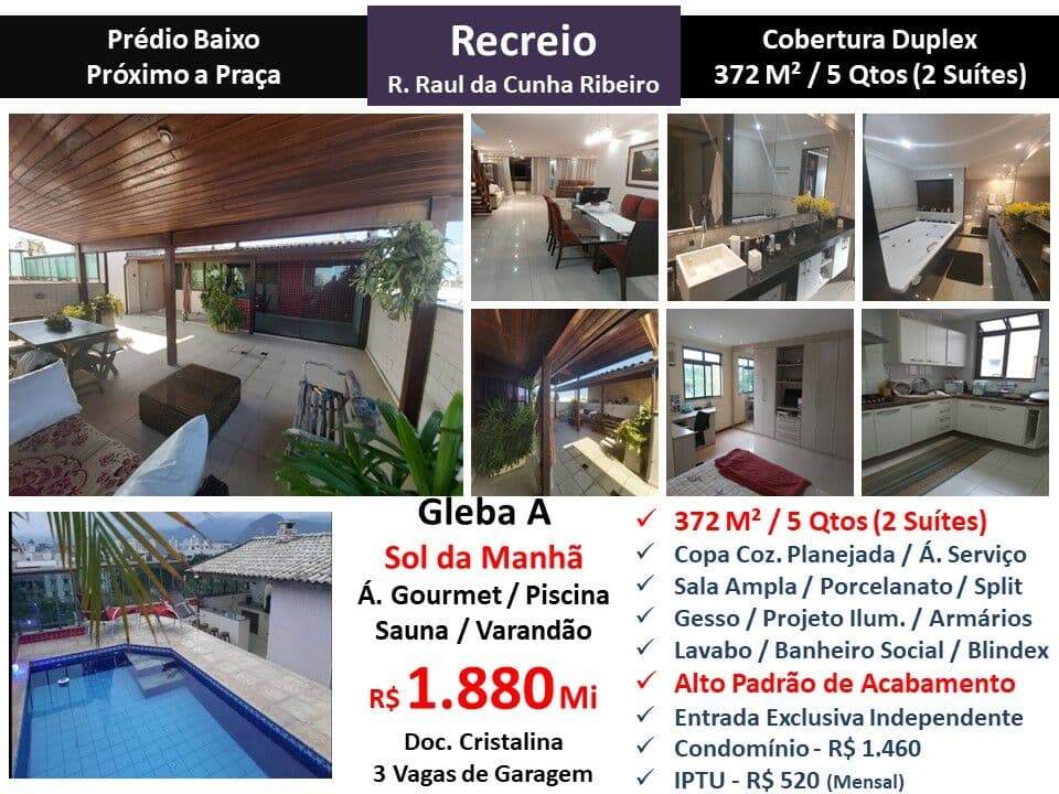 Cob Recreio Gleba A Raul da Cunha Ribeiro 372M²