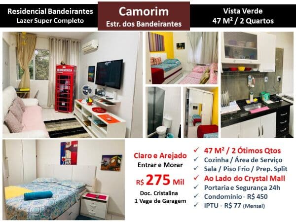 Apto Barra da Tijuca Camorim Residencial Bandeirantes 47M²