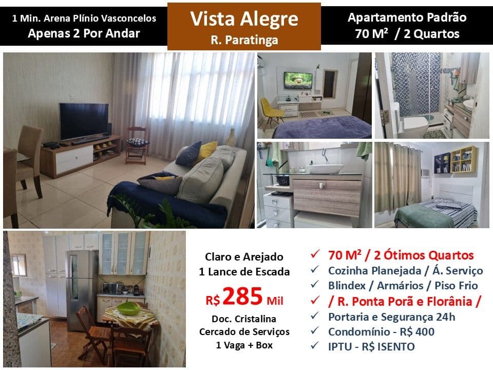 Apto Vista Alegre Paratinga 70M²