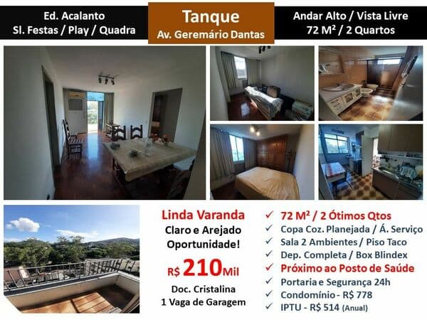 Apto JPA Tanque Geremario Dantas Acalanto 72M²