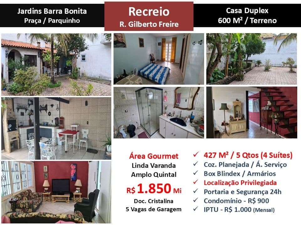 Casa Recreio Barra Bonita Jardins de Barra Bonita 427M²