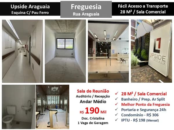 Sala JPA Freguesia Upside Araguaia 28M²