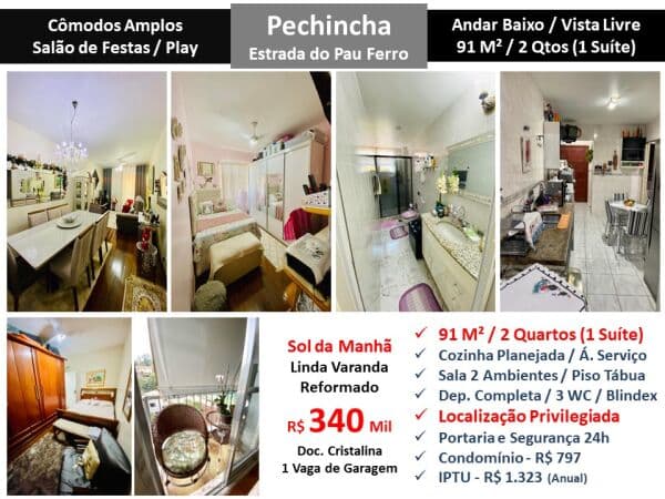 Apto JPA Pechincha Pau Ferro 91M² 2