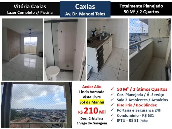 Apto Caxias Vitória Caxias 50M²