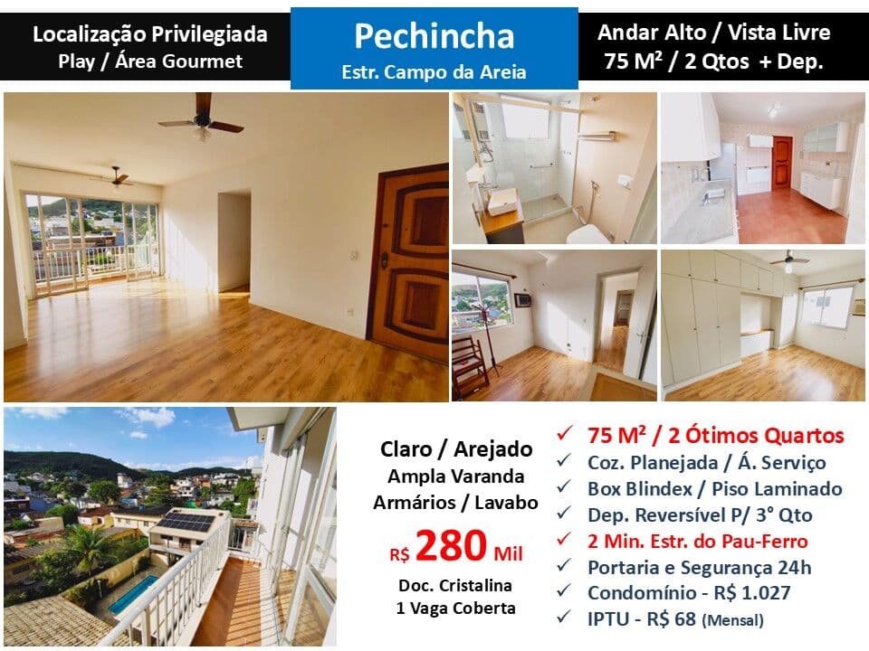 Apto JPA Pechincha Campo de Areia 75M² 2