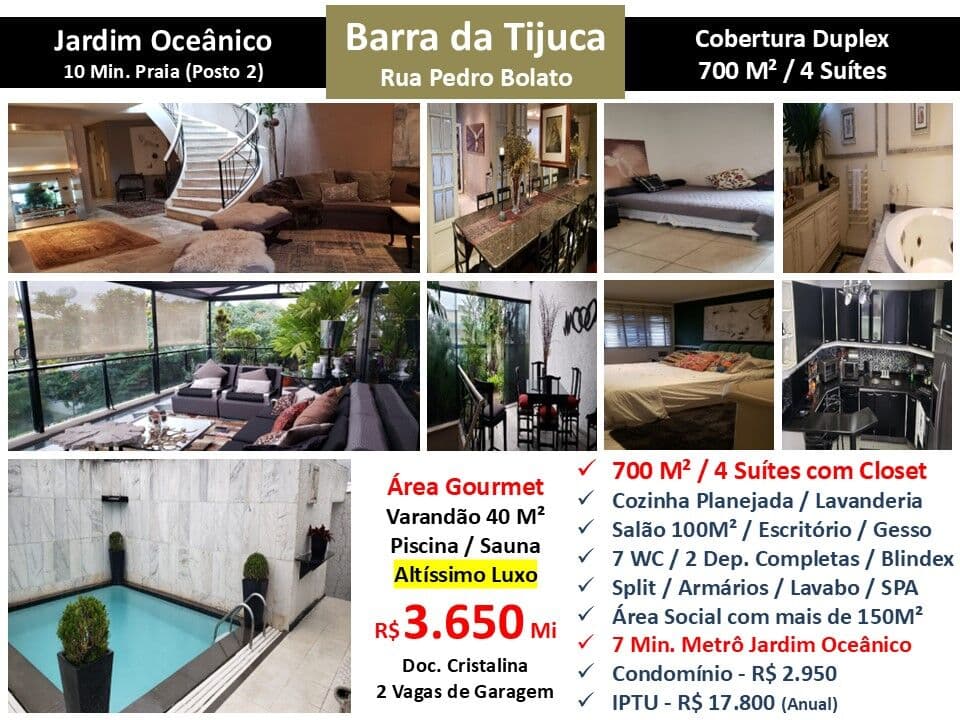 Cob Barra da Tijuca JO Pedro Bolato 700M²