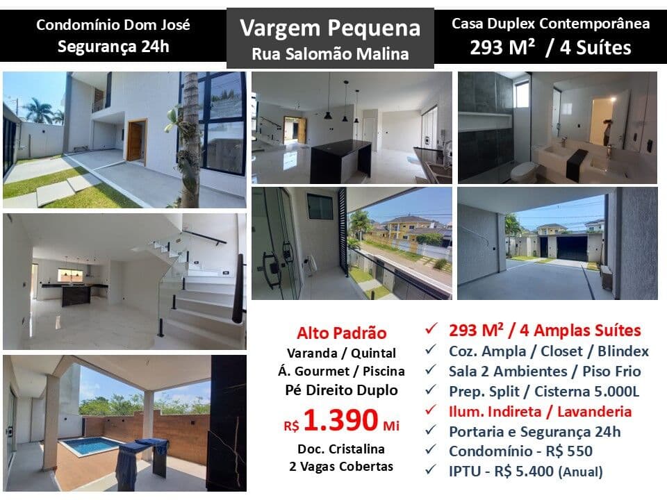 Casa Vargem Pequena Dom José 293M² 2