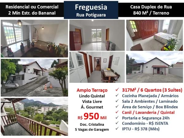 Casa JPA Freguesia Potiguara 317M²
