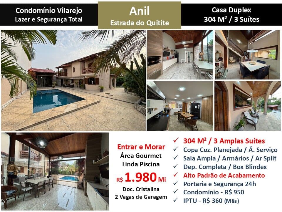 Casa JPA Anil Vilarejo 304M²