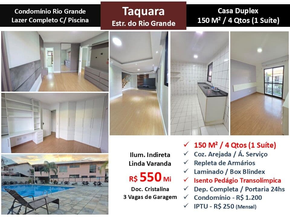 Casa JPA Taquara Rio Grande 150M² 2