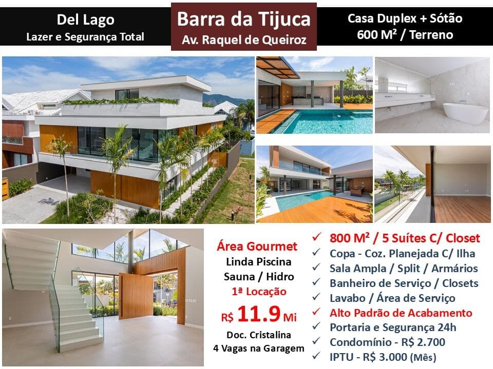 Casa Barra da Tijuca Del Lago 800M² 2
