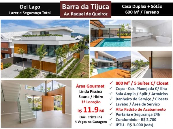 Casa Barra da Tijuca Del Lago 800M² 2
