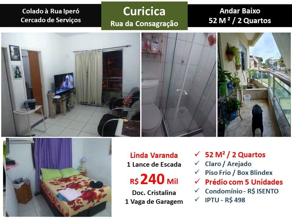 Apto JPA Curicica Consagração 52M²