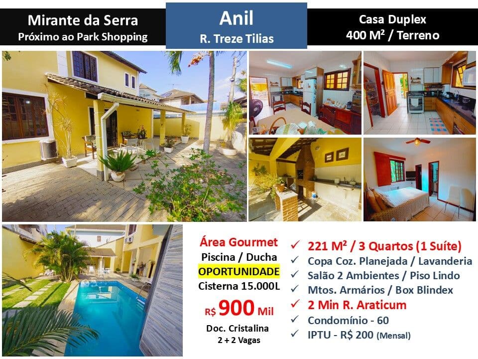 Casa JPA Anil Treze Tilias Mirante da Serra 221M²