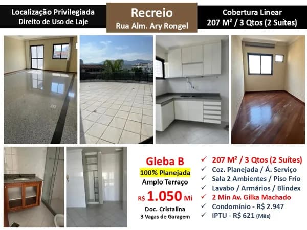 Cob Recreio Gleba B Ary Rongel 207M² Linear