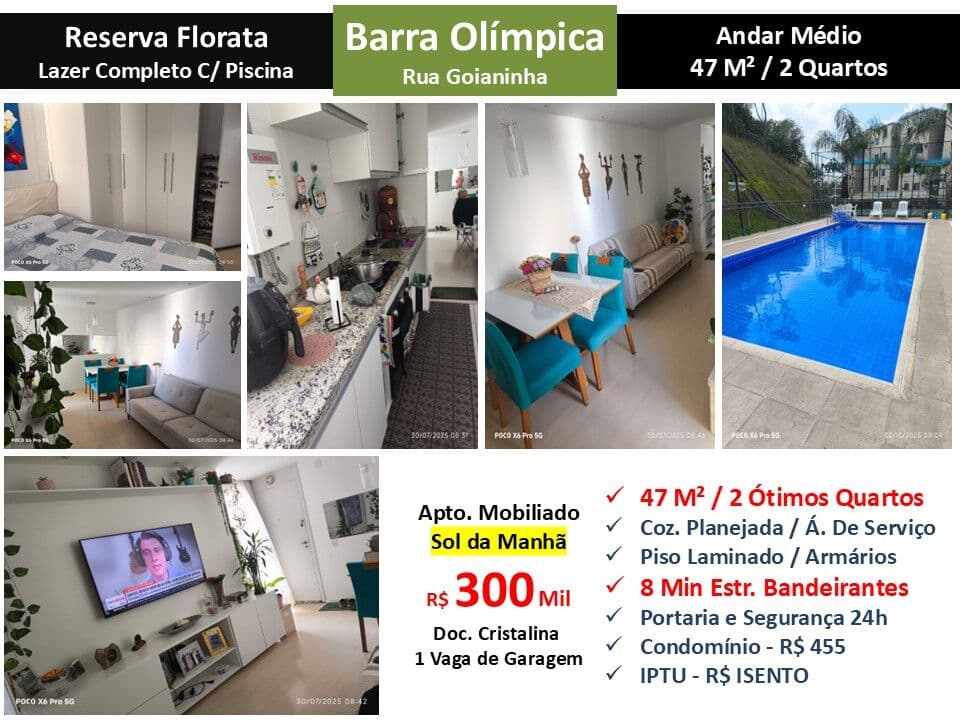 Apto Barra Olímpica Reserva Florata 47M²