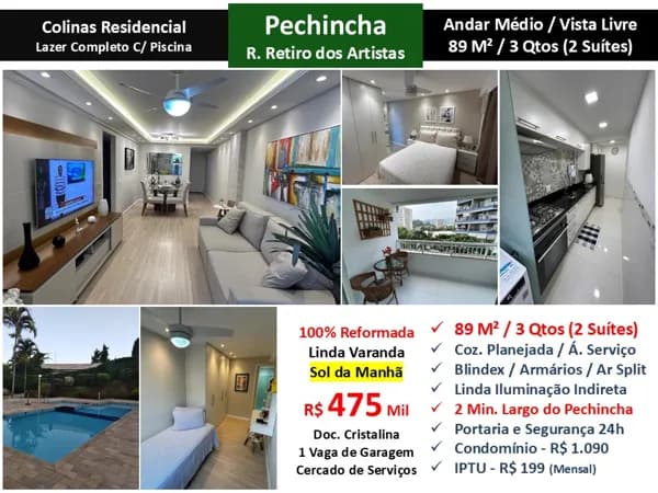 Apto JPA Pechincha Colinas Residencial 89M²