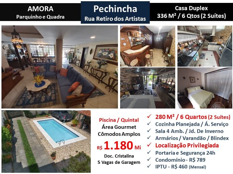 Casa JPA Pechincha Retiro dos Artistas AMORA 280M²