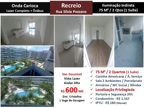 Apto Recreio Zico Onda Carioca 75M² 3