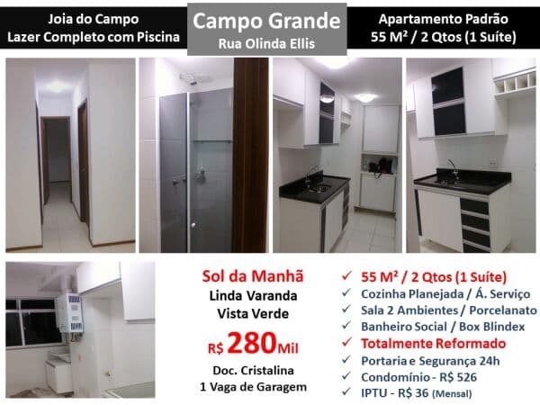 Apto Campo Grande Jóia do Campo 55M² 5