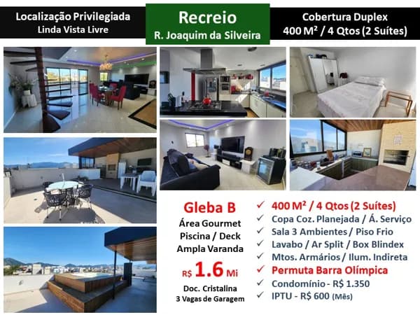 Cob Recreio Gleba B Joaquim da Silveira 400M²