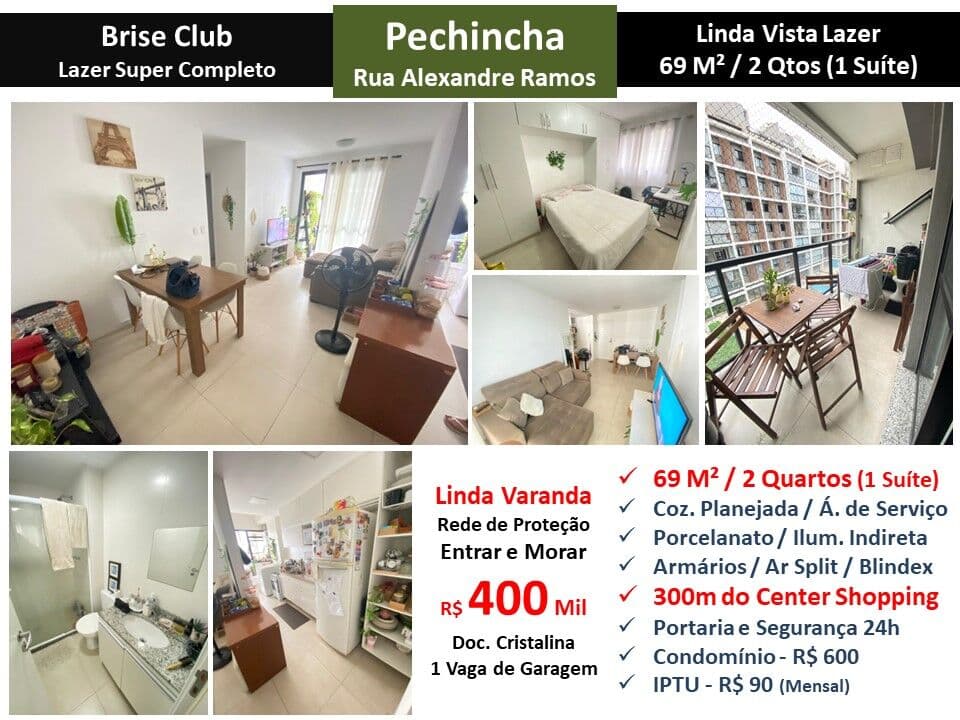 Apto JPA Pechincha Brise 69M²