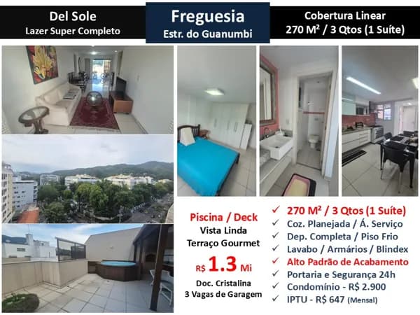 Cob JPA Freguesia Guanumbi Del Sole 270M² Linear