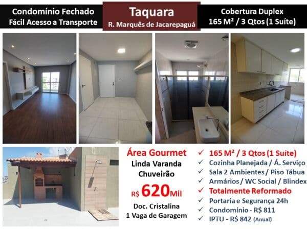 Cob JPA Taquara Marquês de Jacarepaguá 165M²