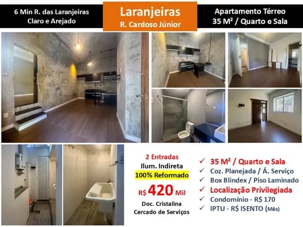 Apto Laranjeiras Cardoso Junior 35M² Garden