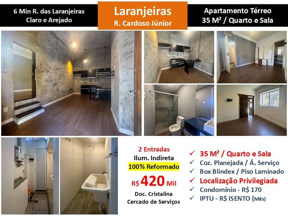 Apto Laranjeiras Cardoso Junior 35M² Garden