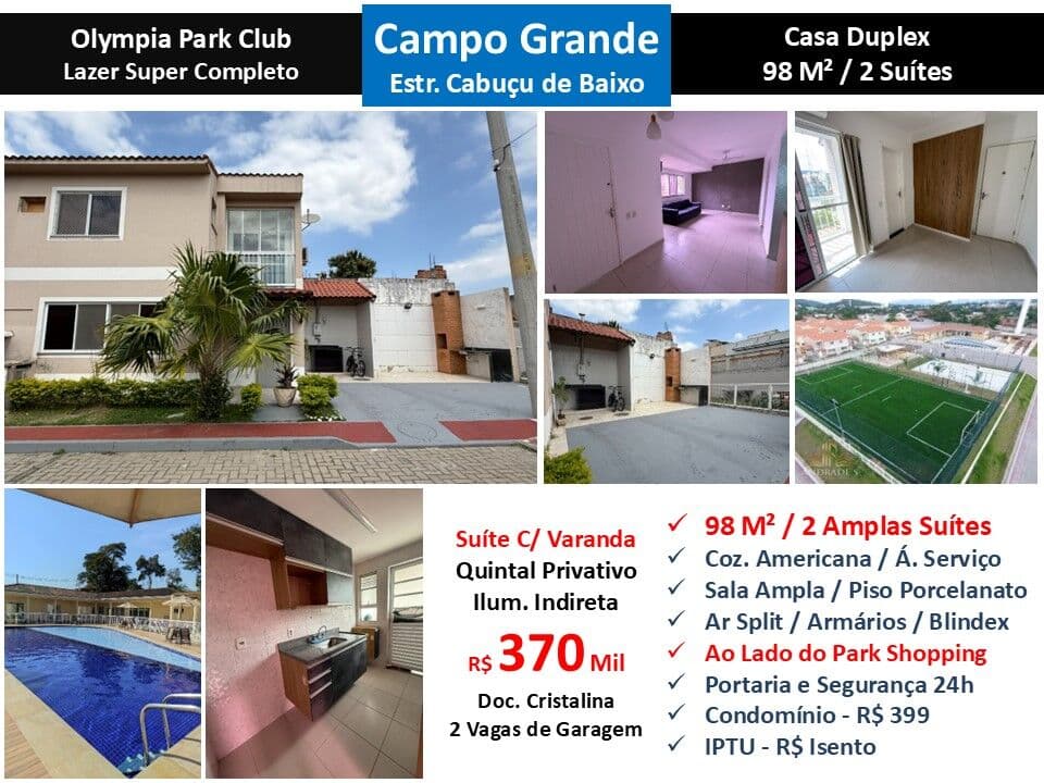 Casa Campo Grande Olympia Park 98M² 3