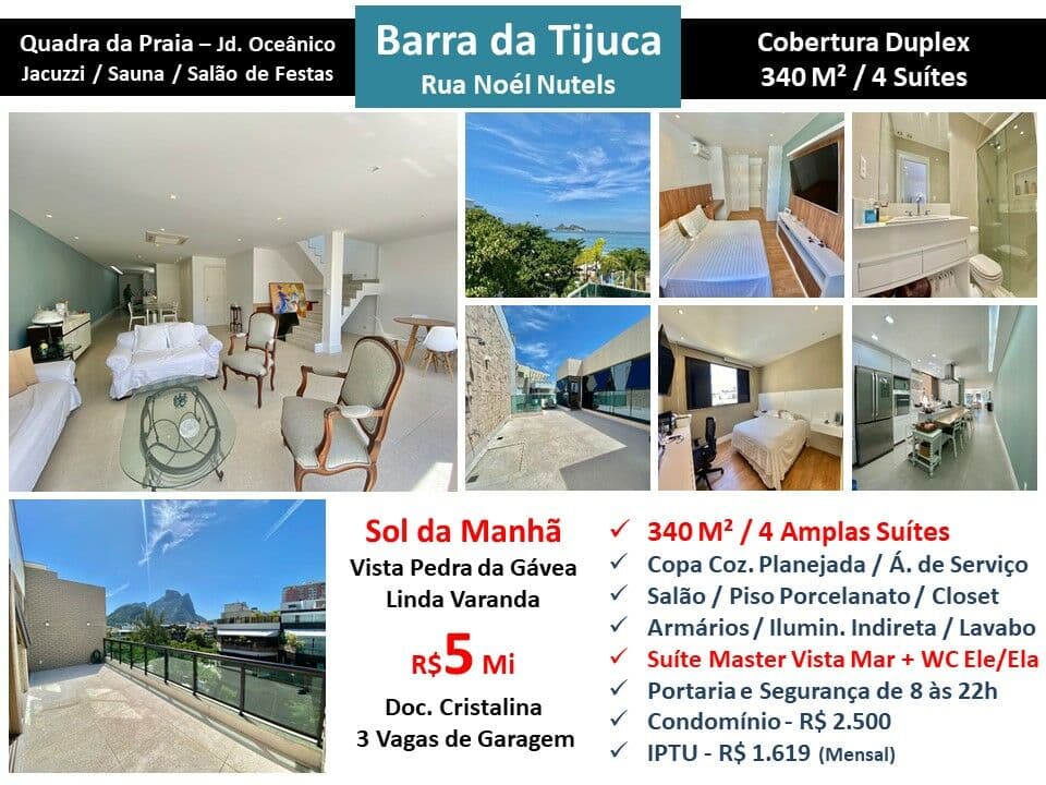 Cob Barra da Tijuca JO Noel Nutels 340M²