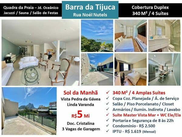 Cob Barra da Tijuca JO Noel Nutels 340M²