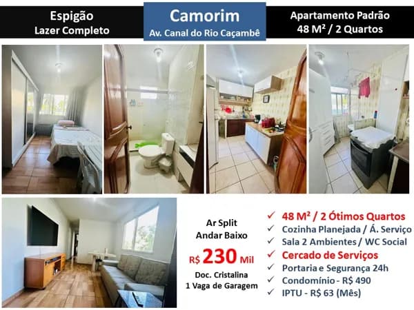 Apto Barra da Tijuca Camorim Espigão 48M² 4