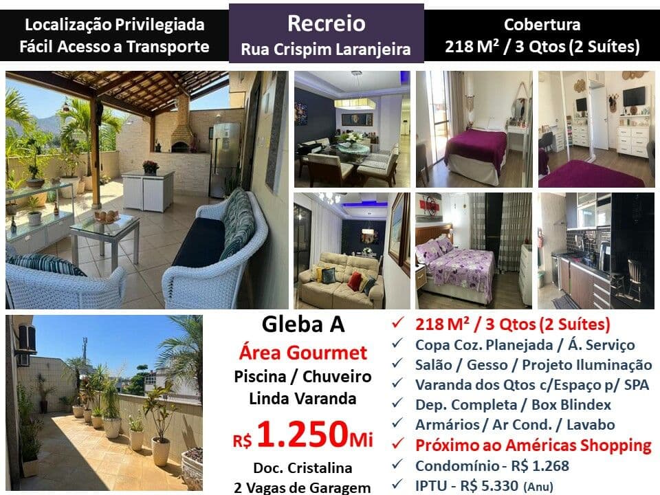 Cob Recreio Gleba A Crispim Laranjeira 218M²