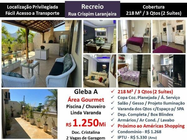 Cob Recreio Gleba A Crispim Laranjeira 218M²