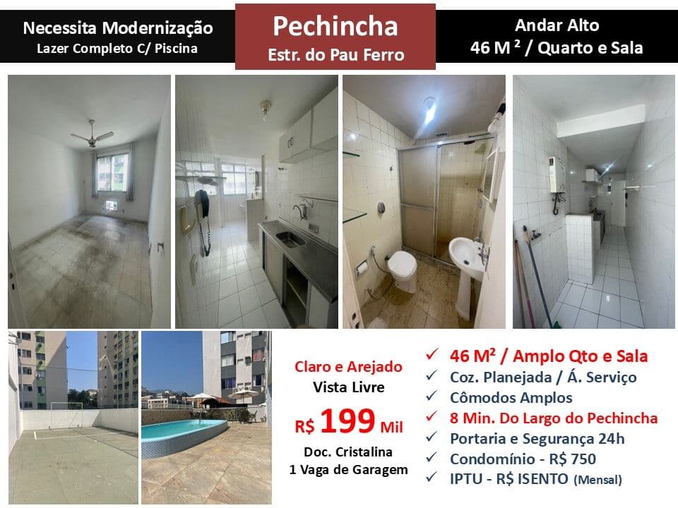Apto JPA Pechincha Pau Ferro 46M²