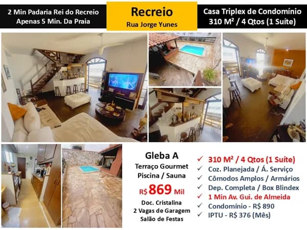 Casa Recreio Gleba A Jorge Yunes 310M²