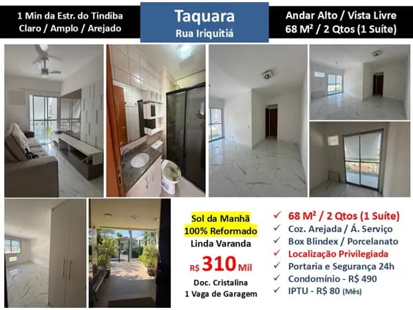 Apto JPA Taquara Iriquitia 68M²