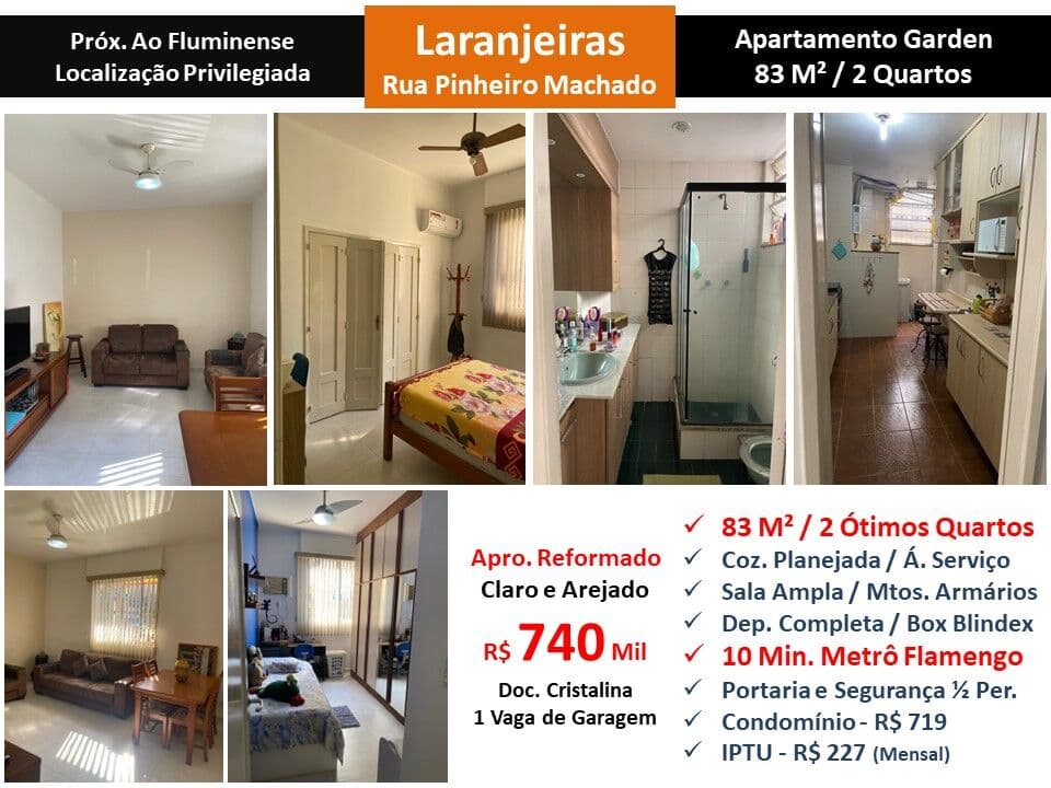Apto Laranjeiras Pinheiro Machado 83M² Garden