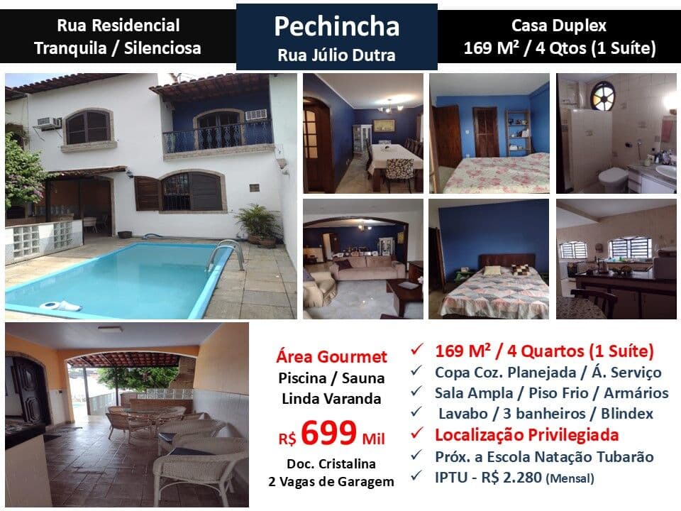Casa JPA Pechincha Júlio Dutra 169M²