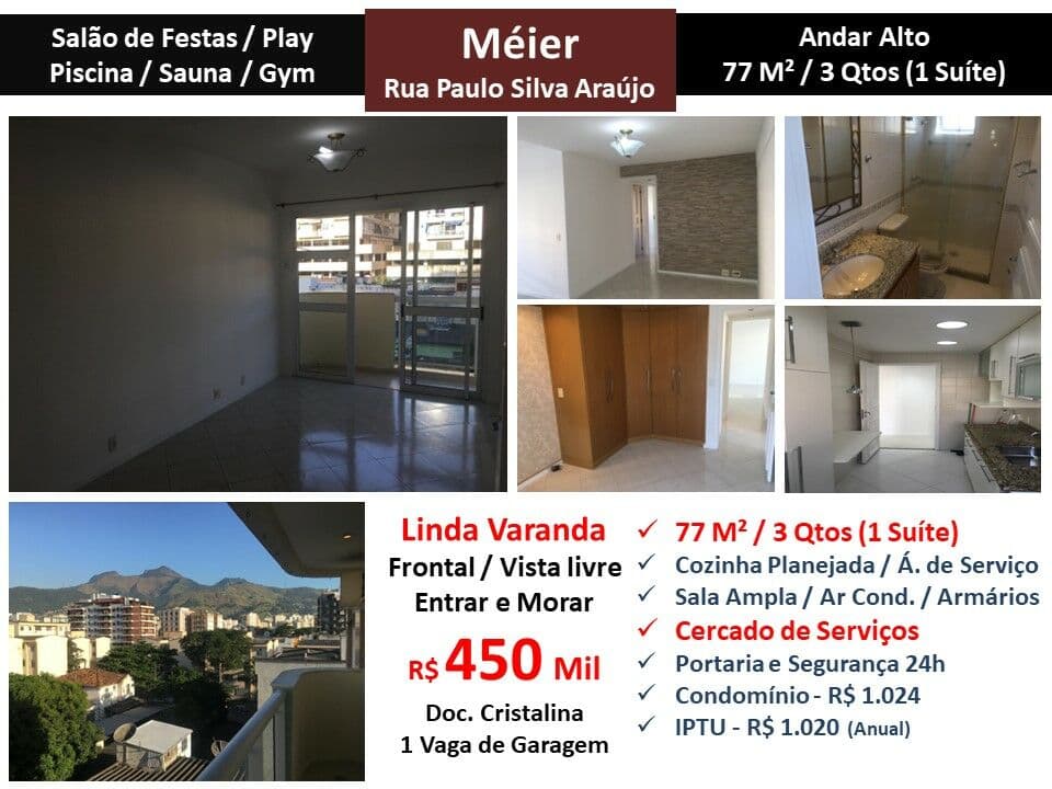 Apto Meier Paulo Silva Araujo 77M²