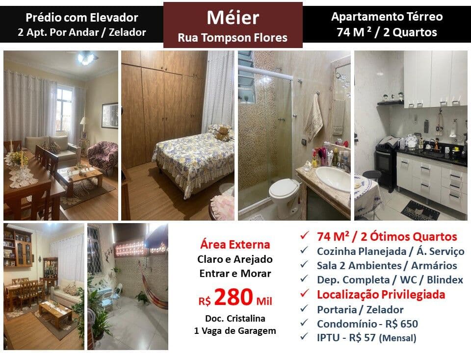 Apto Meier Tompson Flores 74M²