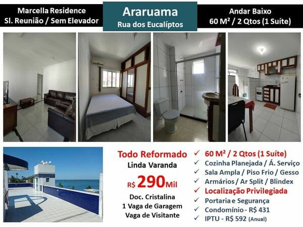 Apto Araruama Marcella Residence 60M²