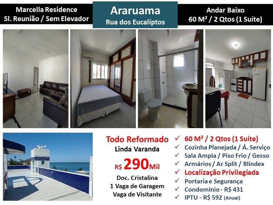 Apto Araruama Marcella Residence 60M²