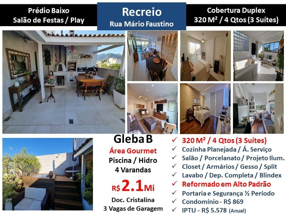 Cob Recreio Gleba B Mário Faustino 320M²