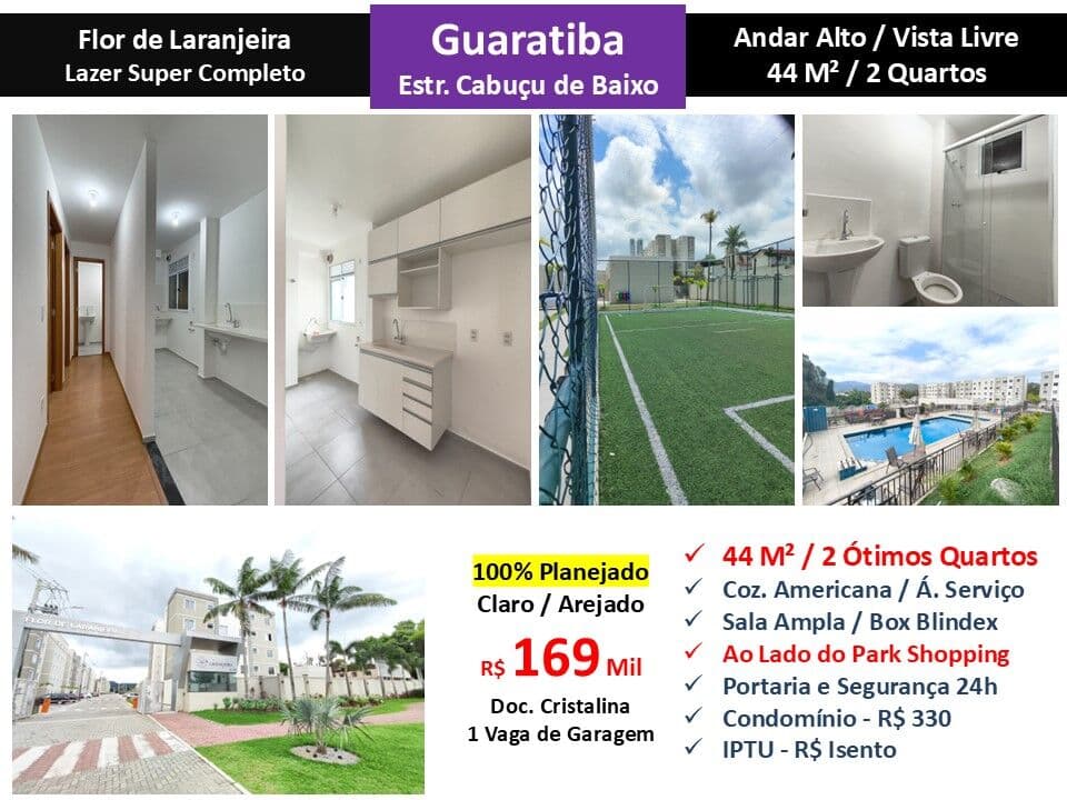 Apto Guaratiba Flor de Laranjeira 44M²