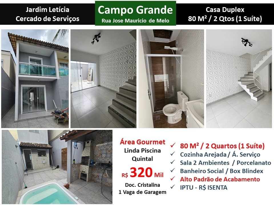 Casa Campo Grande Jardim Letícia 80M²